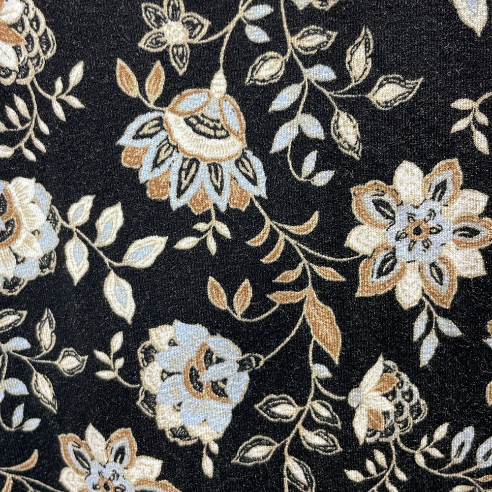 J Jill Wearever Collection 3/4 Sleeve Floral Print Top Size Petite XL - Picture 5 of 6